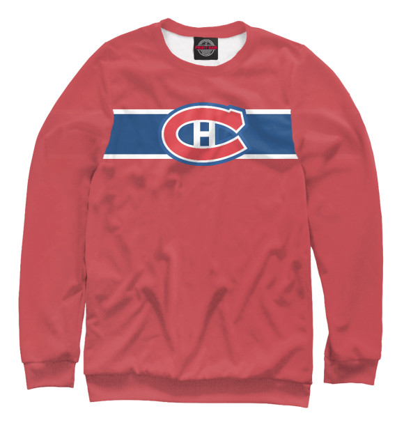 Мужской свитшот с изображением Montreal Canadiens цвета Белый