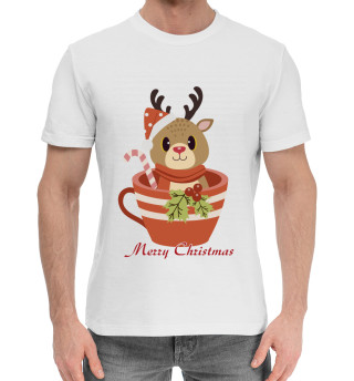 Хлопковая футболка для мальчиков Merry Christmas