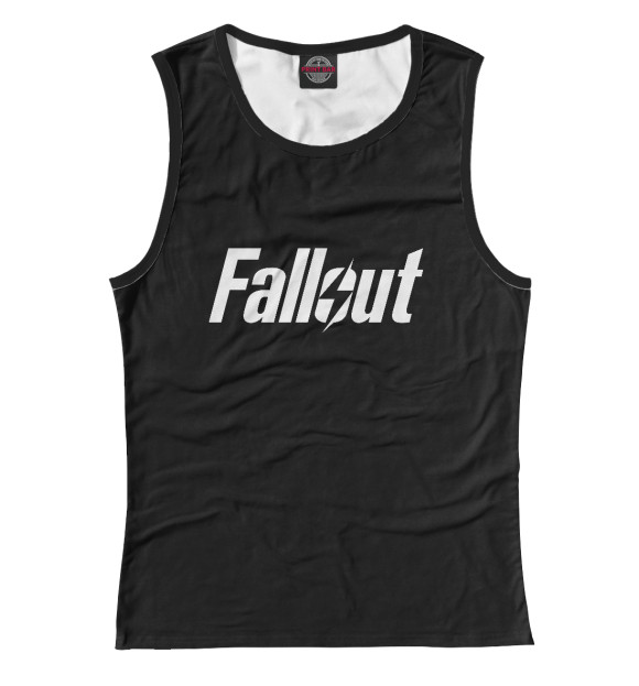 Майка для девочки с изображением Fallout цвета Белый