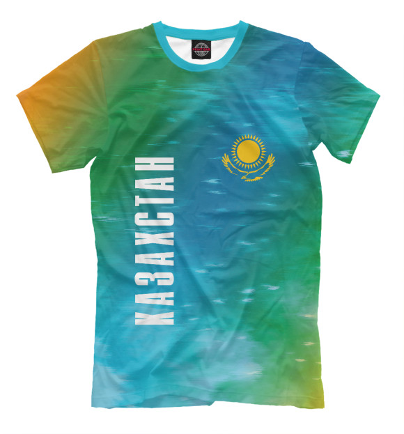 Футболка для мальчиков с изображением Казахстан / Kazakhstan цвета Белый