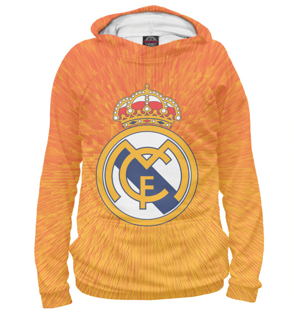 Женское худи с изображением Real Madrid цвета Белый