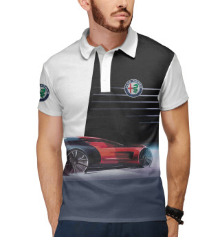 Мужское поло Alfa Romeo sketch