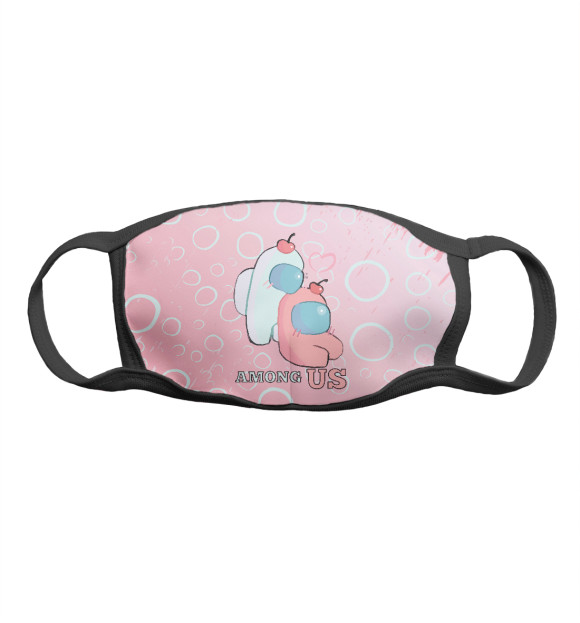 Маска тканевая с изображением Among Us цвета Белый