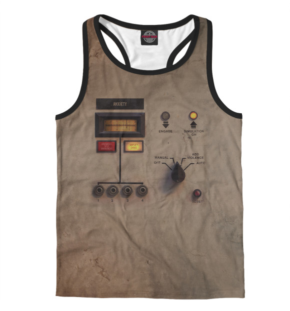 Мужская майка-борцовка с изображением Nine Inch Nails цвета Белый