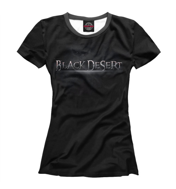 Женская футболка с изображением Black Desert цвета Белый