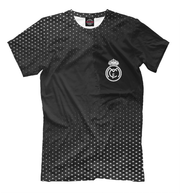 Мужская футболка с изображением REAL MADRID SPORT цвета Черный