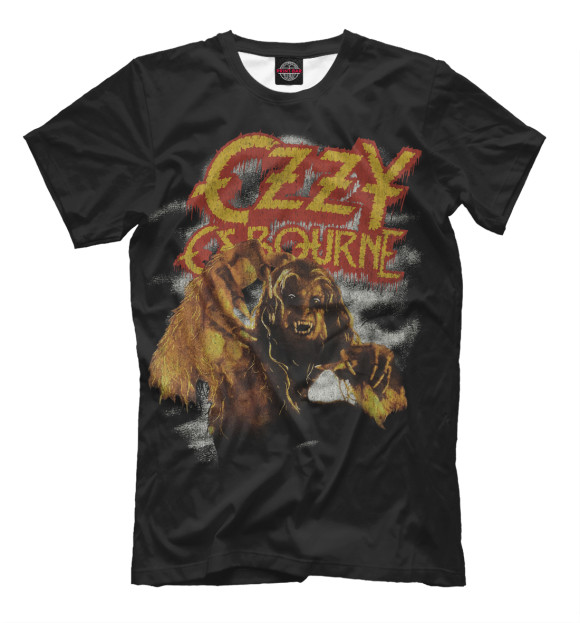Футболка для мальчиков с изображением Ozzy Osbourne цвета Черный