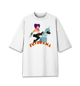 Футболка для девочек оверсайз Futurama