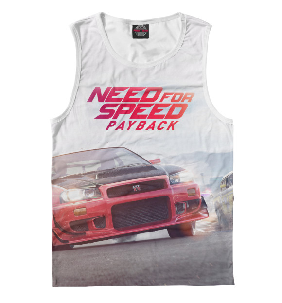 Майка для мальчика с изображением Need For Speed цвета Белый