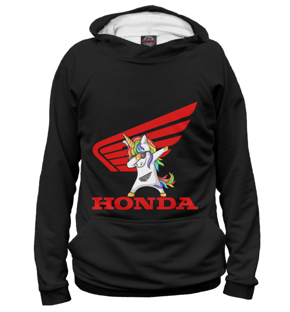 Женское худи с изображением Honda цвета Белый