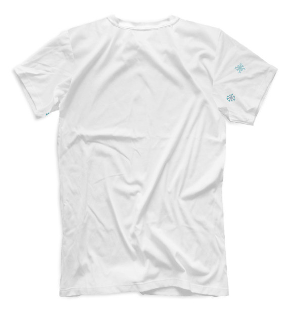 Мужская футболка с изображением Олень цвета Белый