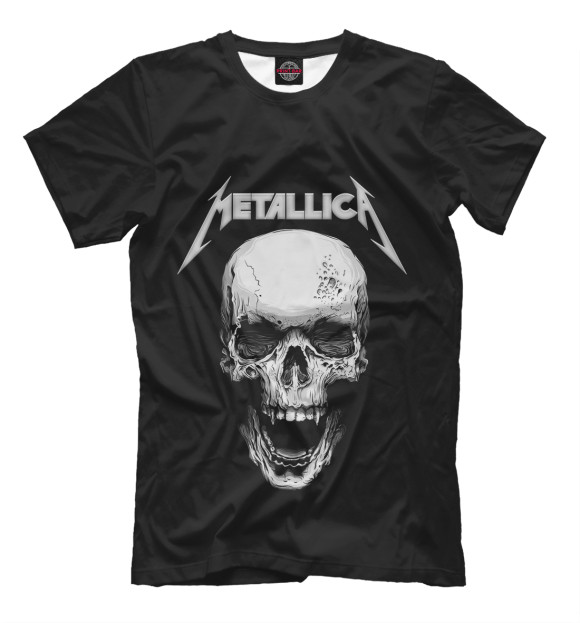 Футболка для мальчиков с изображением Metallica цвета Белый