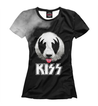Женская футболка Kiss