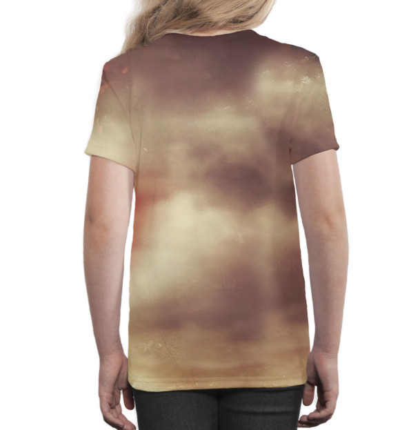 Футболка для девочек с изображением Роналдиньо цвета Белый