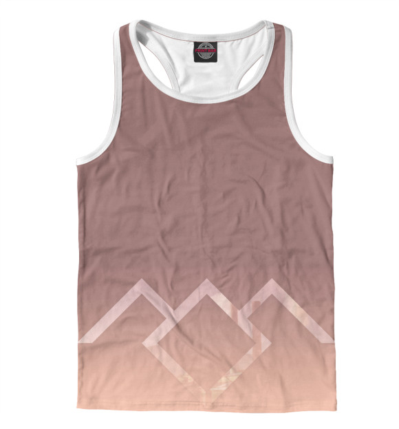 Мужская майка-борцовка с изображением Twin Peaks цвета Белый