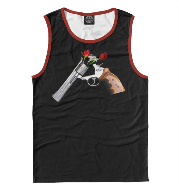 Майка для мальчика с изображением Guns and Roses цвета Белый