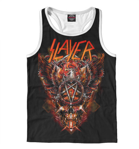 Майки борцовки Print Bar, Белый, Slayer