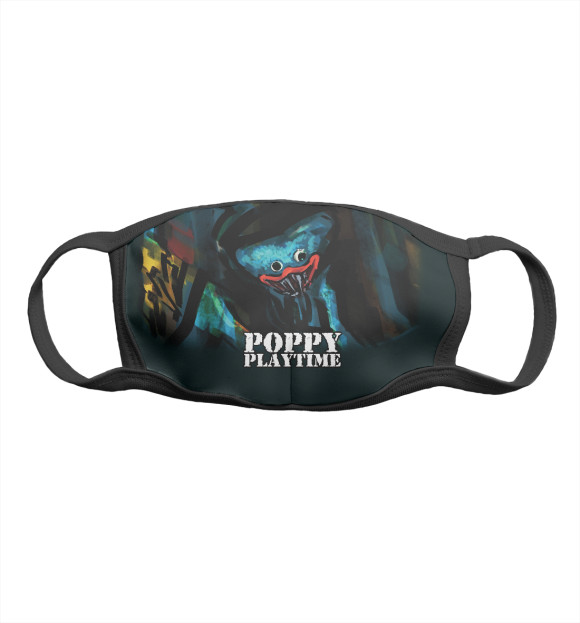 Маска тканевая с притом Poppy Playtime Хагги Вагги цвета Белый Маска тканевая с изображением Poppy Playtime Хагги Вагги цвета Белый