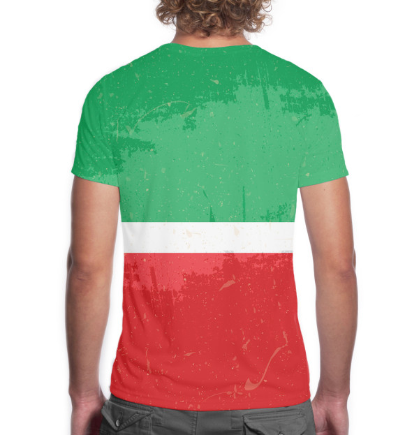 Мужская футболка с изображением Чечня цвета Белый