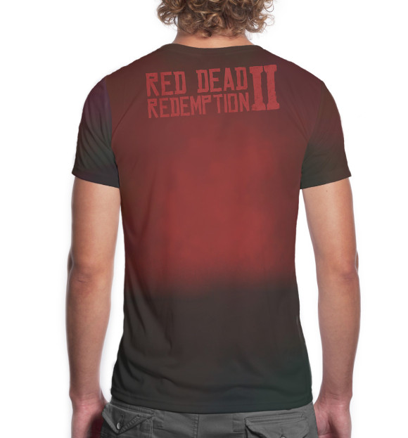 Мужская футболка с изображением Red Dead Redemption 2 цвета Белый