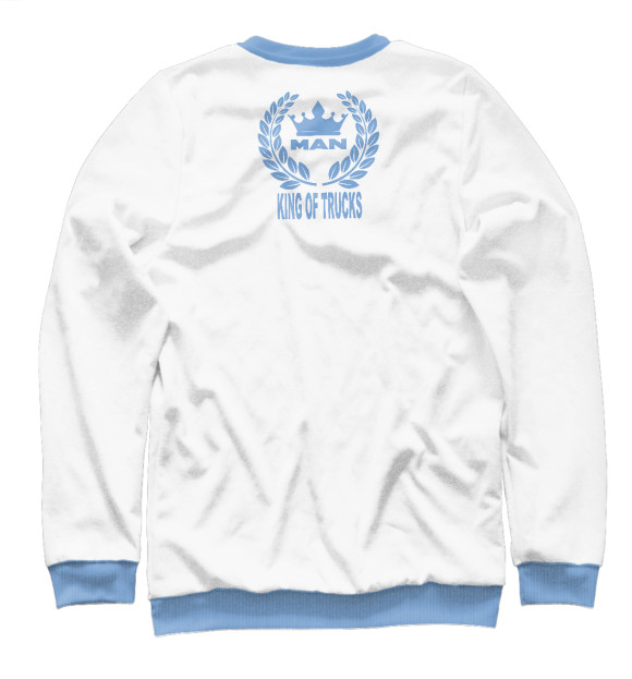Женский свитшот с изображением MAN король грузовиков цвета Белый