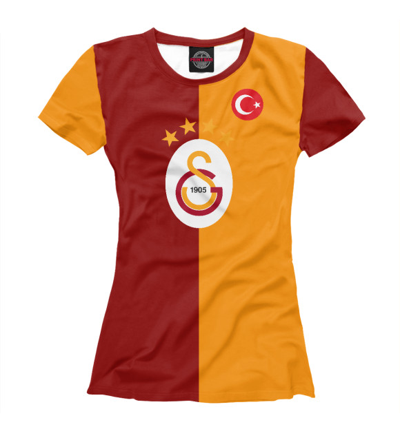 Женская футболка с изображением Galatasaray цвета Белый