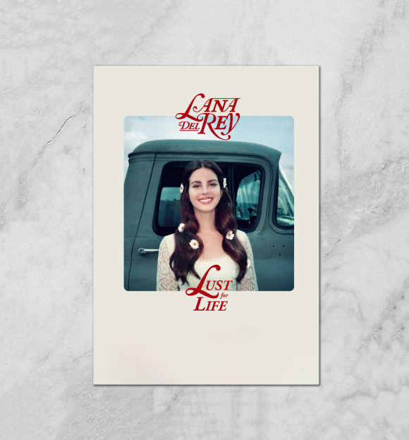 Плакат с изображением Lana Del Rey – Lust For Life цвета Белый