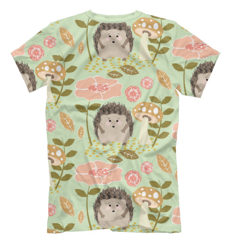

Футболки Print Bar, Бежевый, Ёжики