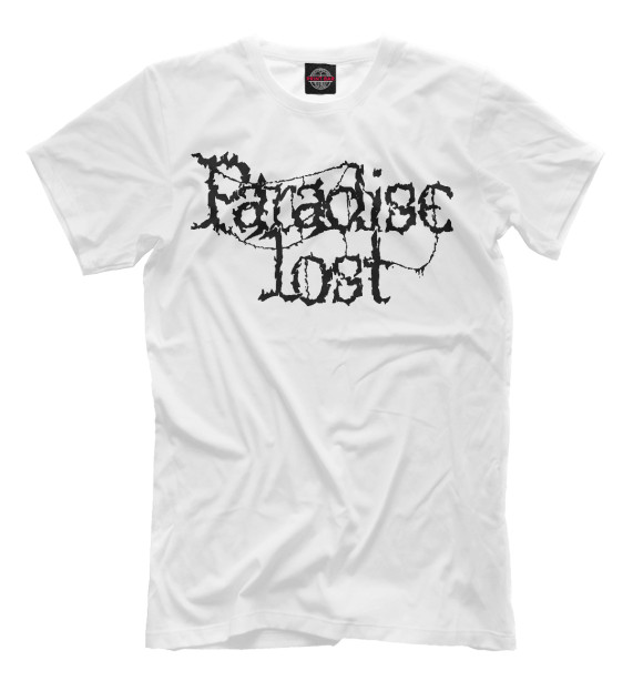 Мужская футболка с изображением Paradise LOST цвета Молочно-белый