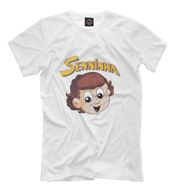 Мужская футболка с изображением Senninha цвета Белый