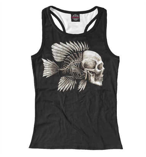 

Майки борцовки Print Bar, Белый, Skull Fish