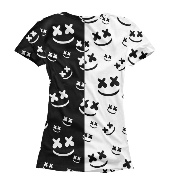 Женская футболка с изображением Marshmello цвета Белый