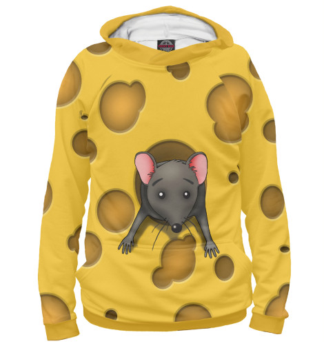 

Худи Print Bar, Белый, Застряла в сыре