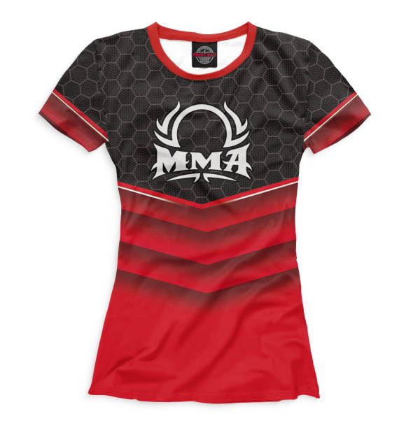 Футболка для девочек с изображением MMA цвета Белый