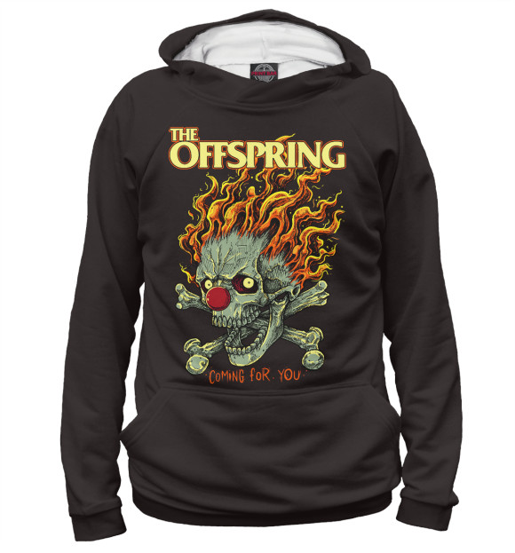 Женское худи с изображением The Offspring цвета Белый