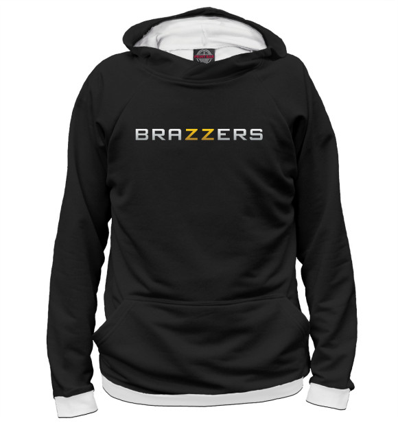 Женское худи с изображением Brazzers цвета Белый