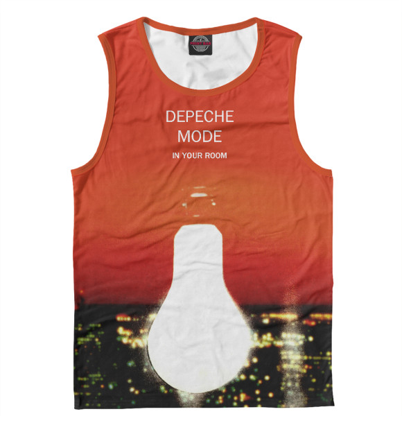 Мужская майка с притом In Your Room цвета Белый Мужская майка с изображением In Your Room цвета Белый