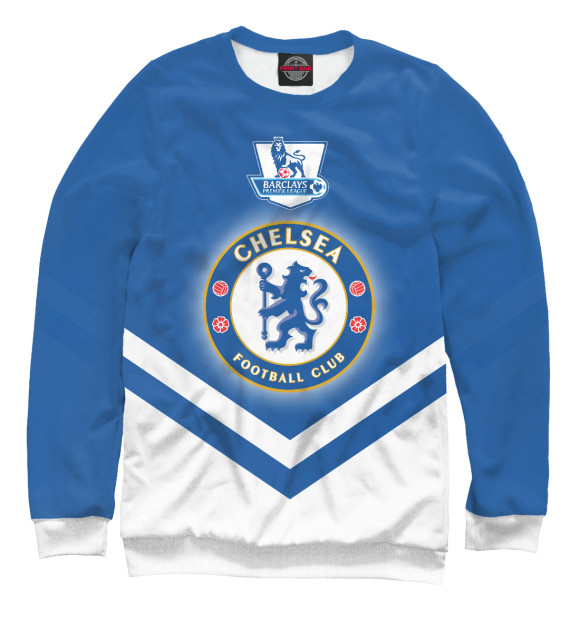 Свитшот для девочек с изображением Chelsea цвета Белый