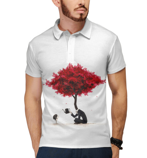 

Поло Print Bar, Белый, Psychedelic