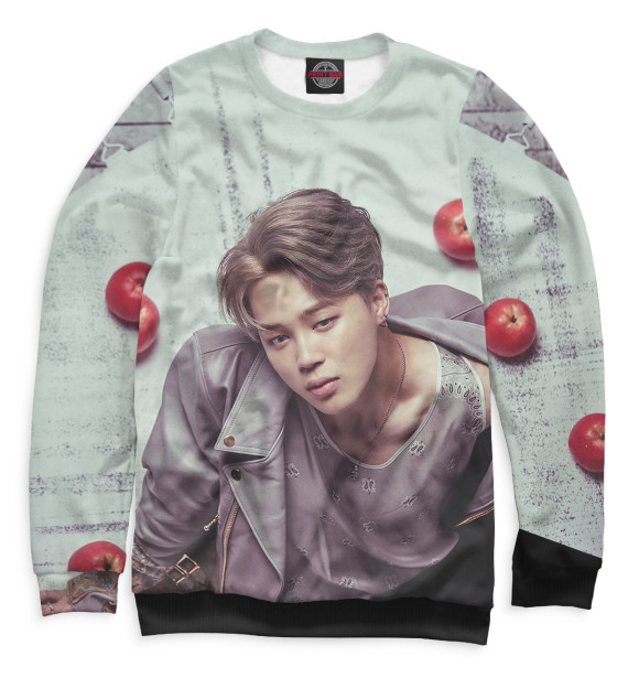 Свитшот для мальчиков с изображением BTS Jimin цвета Белый