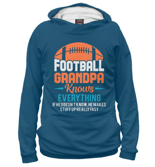 Женское худи American Football Grandpa