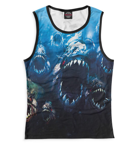 

Майки Print Bar, Белый, Пираньи