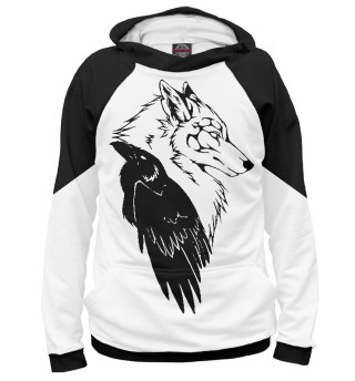 Мужское худи Wolf & Raven