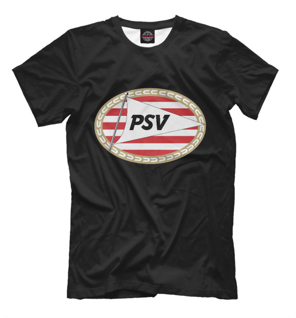 Футболка для мальчиков с изображением PSV цвета Белый
