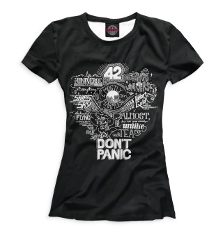 Женская футболка Автостопом по галактике