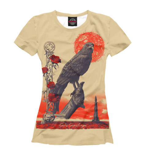 

Футболки Print Bar, Белый, Тёмная башня