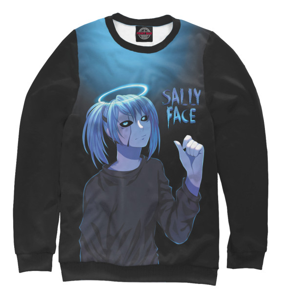 Мужской свитшот с изображением Sally Face цвета Белый
