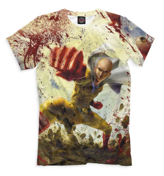 Мужская футболка One-Punch Man сайтама кровь