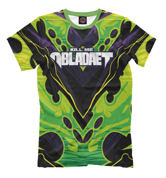 Мужская футболка с изображением Obladaet цвета Белый