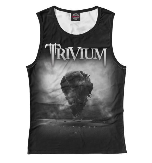 Майка для девочки с изображением Trivium цвета Белый